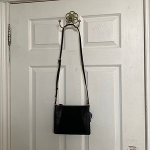Real genuine, leather, black purse